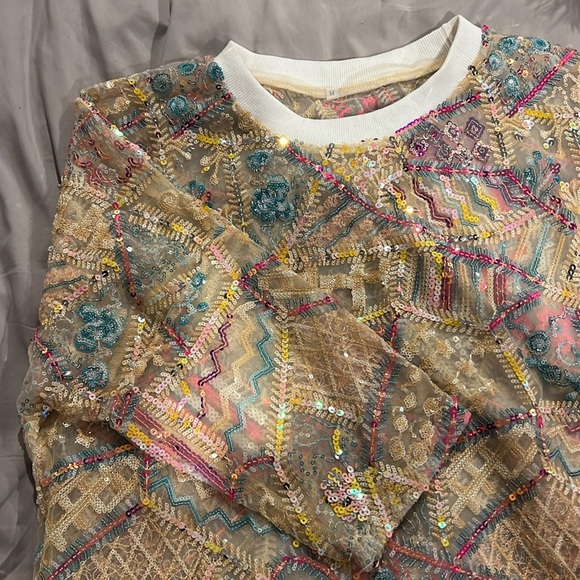 Sequin Blause - Picture 2 of 6